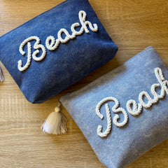 POCHETTE IN JEANS "BEACH"